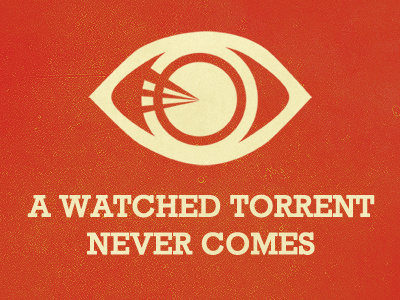 A watched Torrent eye illustration joke red simple texture torrent yellow