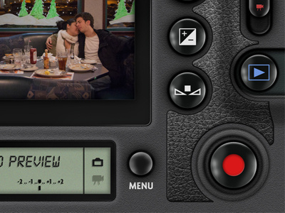 iDSLR GUI app buttons camera dslr interface ios iphone ui