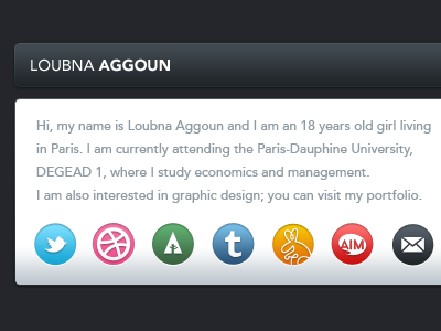 Vcard website contact dark vcard website