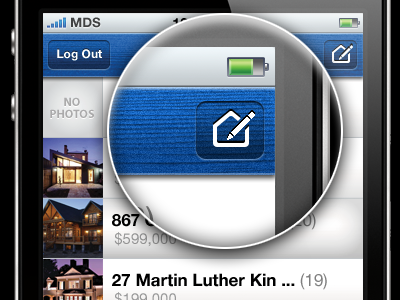 Create A New Property icon interface iphone texture ui