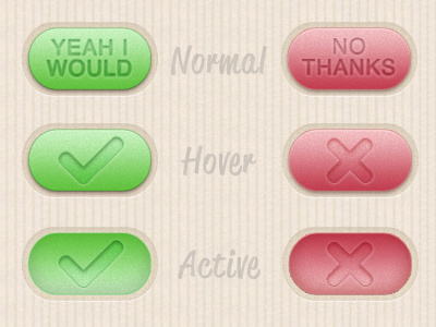 Buttons button cross green no noise pill red tick yes