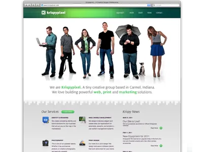 Krispypixel Homepage Mk.1 agency browser creative design home homepage krispy krispypixel layout photography photos pixel site structure web website