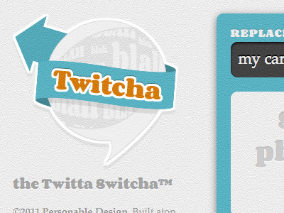 Twitcha - it's alive! css3 html5 texture