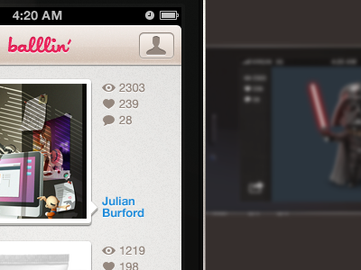 Balllin' app app dribbble ios iphone