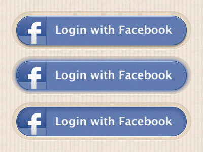 LoginWithFacebook button facebook login noise pill