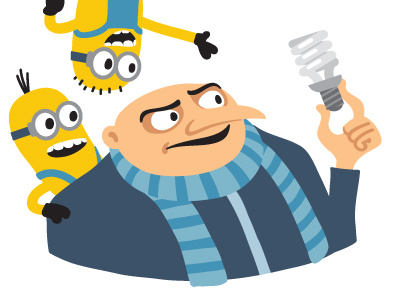 Despicable Me cartooning illustration infographic