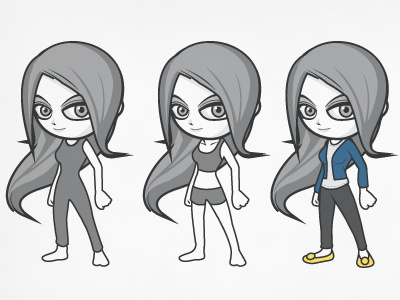 Avatar Builder WIP 2 avatar character girl illustration