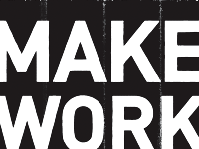 Make Work 1 color din halftone print