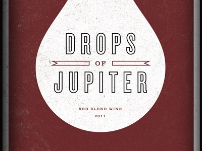 Drops Of Jupiter label train wine