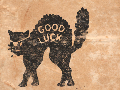 Good Luck Cat Logo black cat good logo luck thinkmule