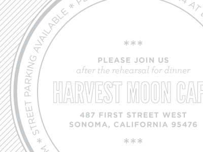 Rehearsal Dinner Invite gray invitation letterpress