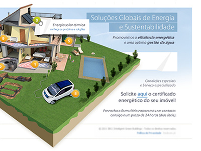 Solar 3d clean design gradient illustration interface layout vector webdesign website