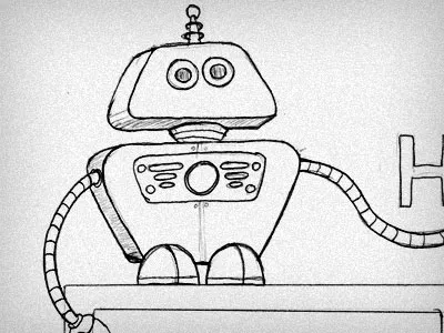 Cute Robot concept robot sketch