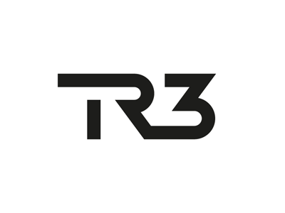 TR3 Cut monogram tr3 type typography