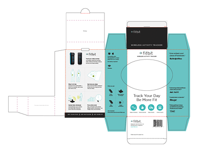 Die Line 2 box die line fitbit packaging print