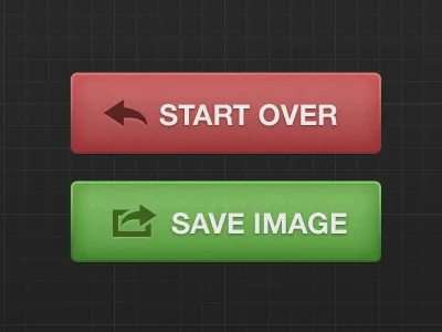 Buttons exit green red save