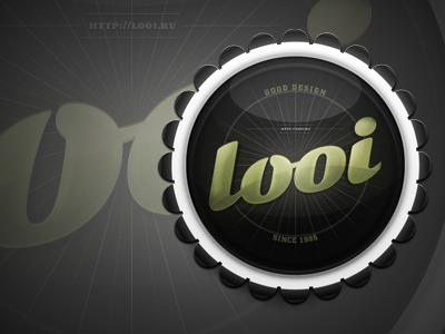 Flooi black green grey logo looi loooi trendy white