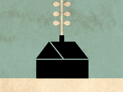 Home Grown postcard typography