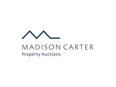 Property Auctions Logo auctions black blue logo logo design property typography