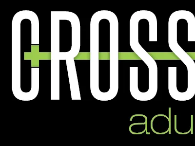 Crossroads church helvetica neue light extended identity logo steelfish