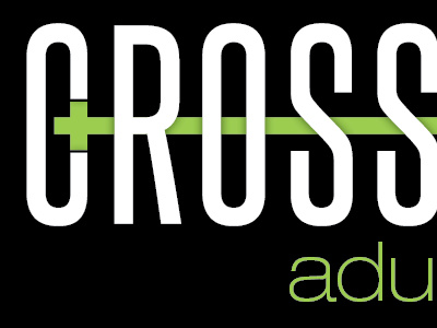 Crossroads church helvetica neue light extended identity logo steelfish