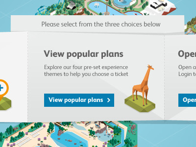 SeaWorld Parks art direction illustration ui