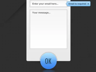 Contact Form blue contact form grey webdesign