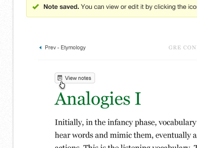 Analogies I georgia icons minimal notification reading