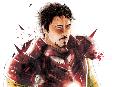 Iron Man black movie photoshop red sketch texture white