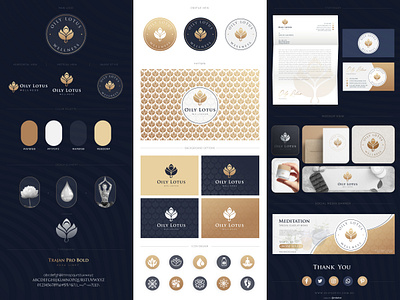 Branding Kit design for Luxury Wellness Brand brand kit design branding branding design design graphic design health and wellness logo herbal wellness holistic health holistic wellness illustrator logo logo design meditation tools mind body balance natural healing natural skincare organic wellness