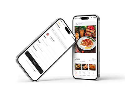 Food Mobile App UI Design app figma iso mockup motion graphics ui ui design ux design