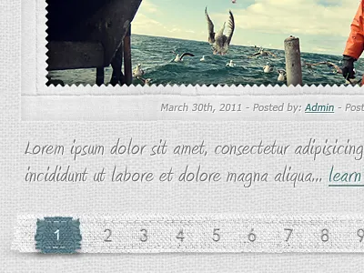 LinenPress - WordPress Theme 3. css3 design html5 interface layout linen navigation pagination photoshop textile web web design website wordpress