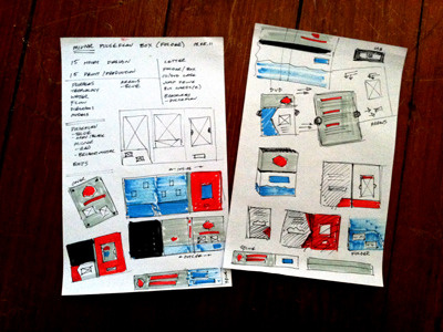 Package Design Concepts concept layout package design mock up process promo sketch