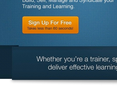 Sign Up banner button cta elearning home page signup vantage path