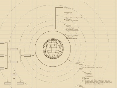 Web Conf Illustration brochure brown conf conference diagram future green information architecture pamphlet space web wireframe