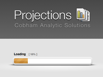 Projections Loading gray loader loading bar progress bar splash welcome