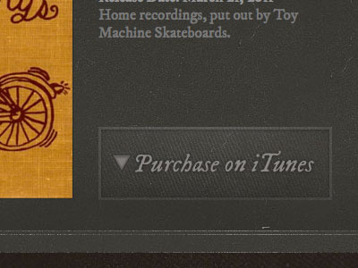 Josh Harmony - iTunes Button button gray texture