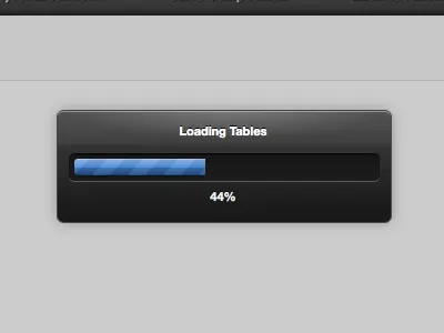 HUD Progress black blue hud progress bar