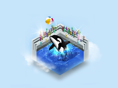 Sea World Icon icon isometric sea world