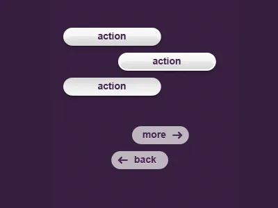 Buttons buttons glossy gui interface plastic purple white