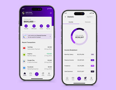 Finance Mobile iOS App app app design branding finance app finance app design graphic design logo logo branding mobile app mobile app design prototype ui user experience user interface ux web design wireframe