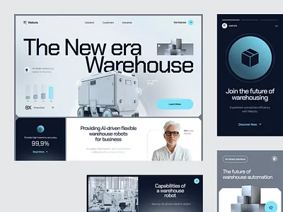 Website for an IoT Company ✦ Webots business website homepage landing landing page marketing website page site web web design web page web site webpage website website design