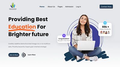 Education Web UI Design educationmatters