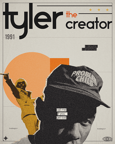 Tyler The Creator Music Poster. creative design graphic graphic design hip hop music poster tyler the creator