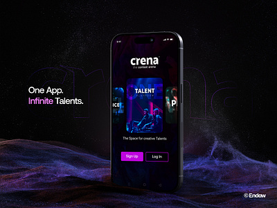 Brand & Product Design for CRENA - A Talent Platform brand identity branding digital platform graphic design logo product design startup talent tech ui ux visual design