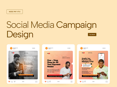 MZEE Pay VTU - Social media Campaigns designs. branding graphic design ui