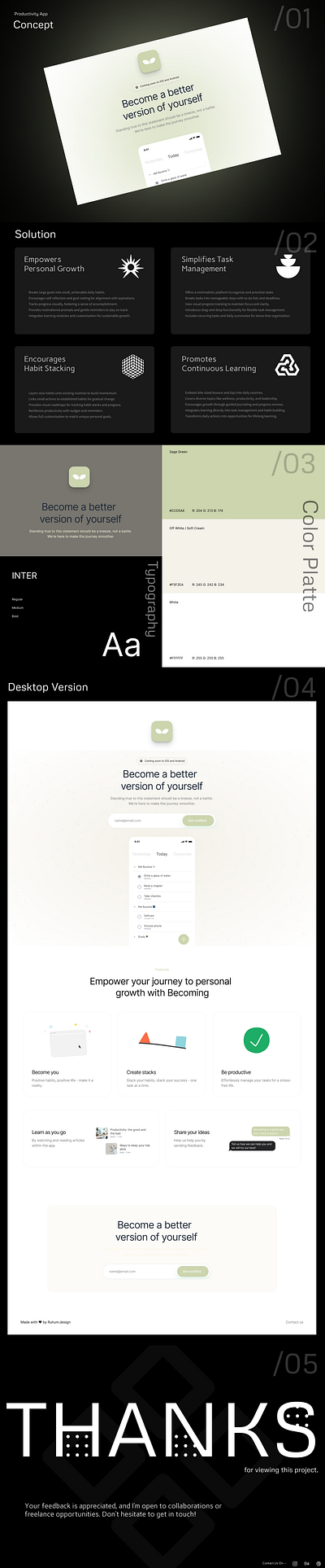 Productivity App branding design graphic design illustration landing logo typography ui ux