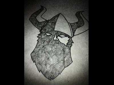 Viking Sketch Redux logo sketch viking