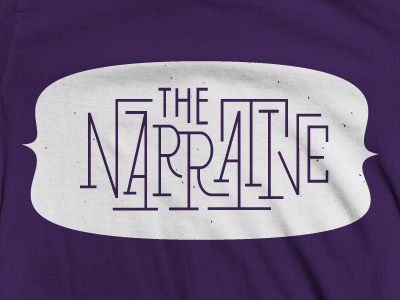 narrative 3 band merch shirt typography