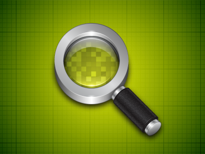 Magnifying Glass adobe illustrator black detective green lime green mag glass magnifying glass metal radial gradient round shiny spy spy glass vector